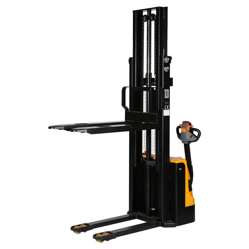 Apilador eléctrico 1000kg Elevación 3000mm horquillas medio-altas