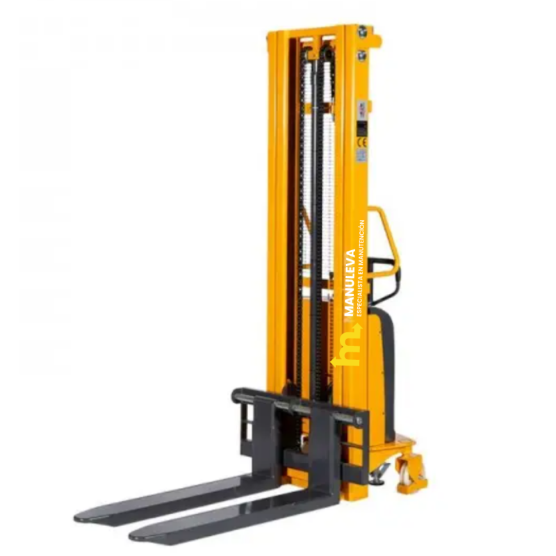 Apilador Semi Eléctrico Elevador 2500 mm Capacidad 2000 kg