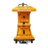 Mesa elevadora eléctrica móvil doble tijera 500 kg vista frontal
