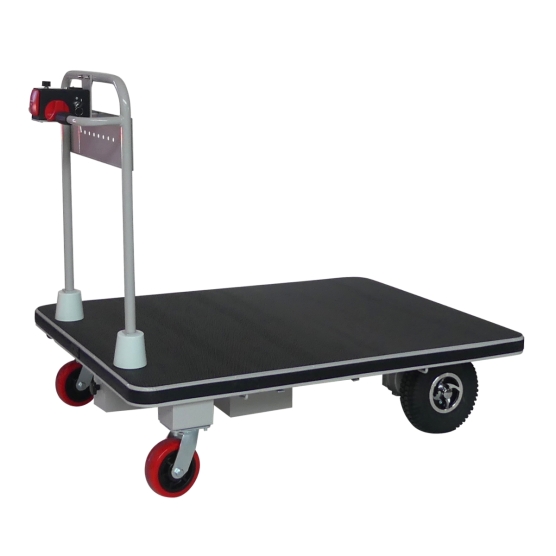 Vista general del carro plataforma motorizado bandeja 1280 x 910 mm - 400 kg Vista general del carro plataforma motorizado bandeja 1280 x 910 mm - 400 kg