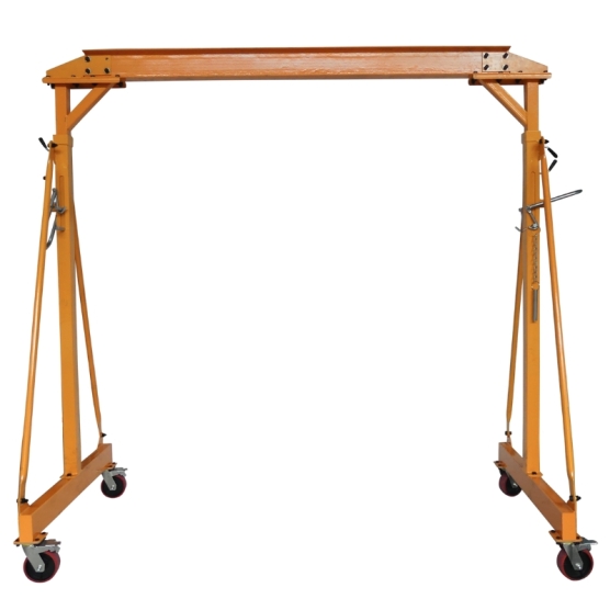 Vista frontal del Pórtico grúa móvil Capacidad 500 kg