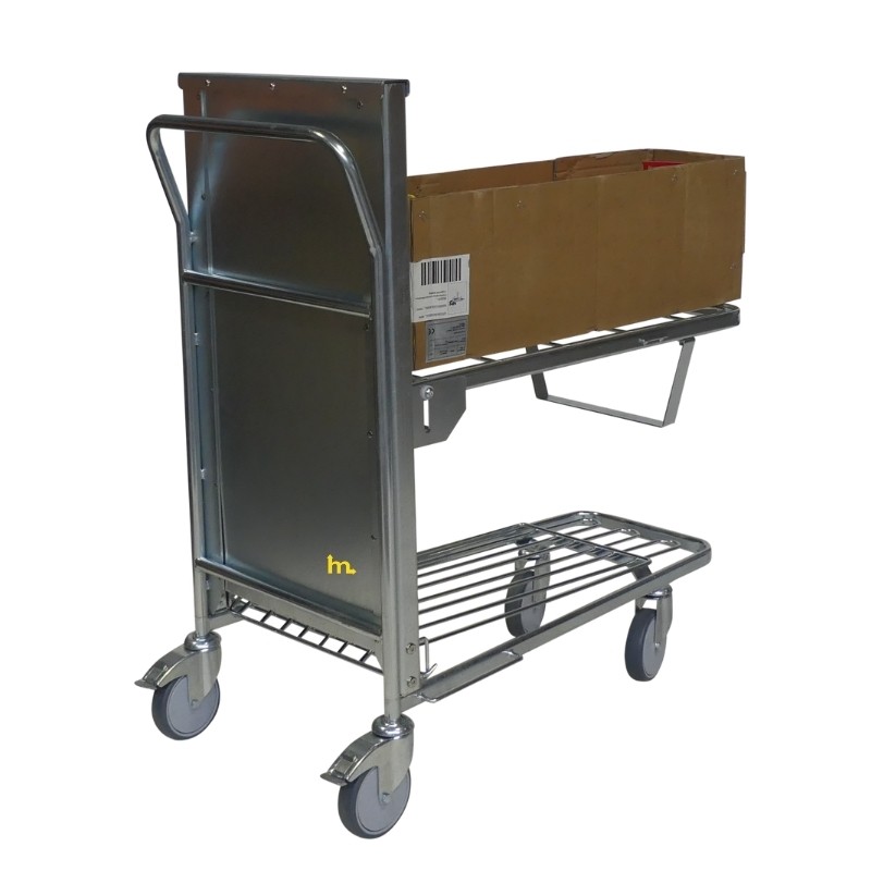 Vista desde 3/4 del Carro con nivel constante 300 kg con mercancías