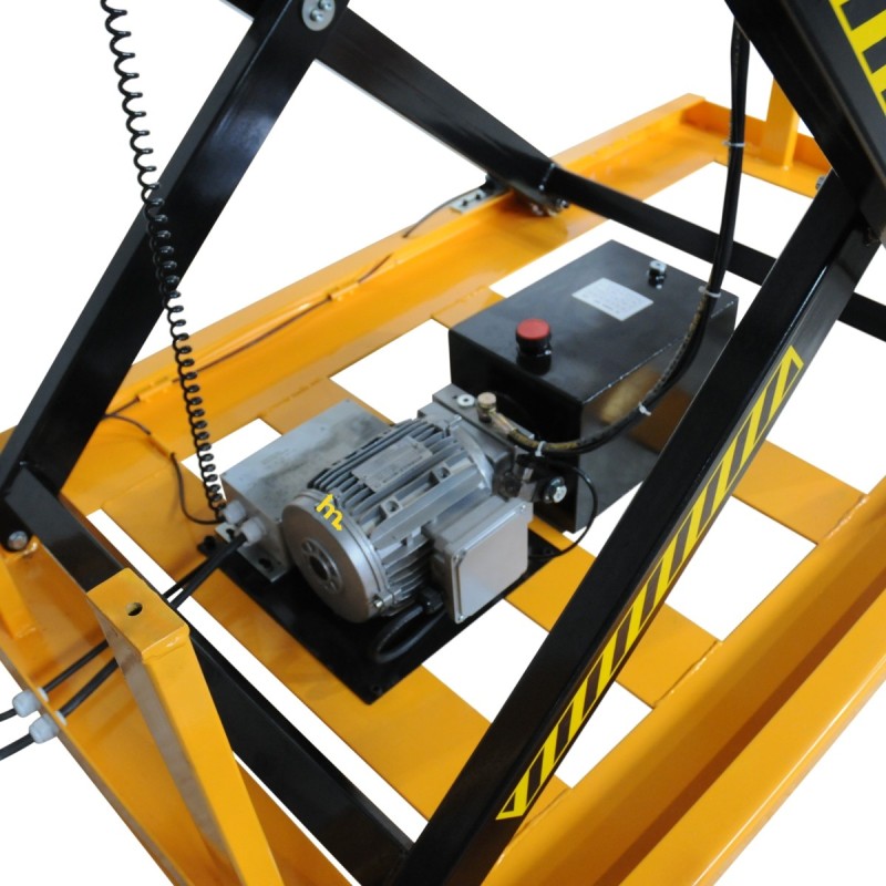 Zoom al motor de la Mesa elevadora eléctrica 1000 kg Plataforma 1700x1000 mm