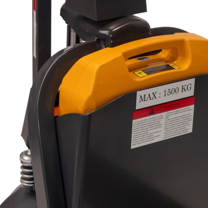 Zoom sobre la batería extraíble de la transpaleta pesadora eléctrica batería de litio 40 Ah - Capacidad 1500 kg