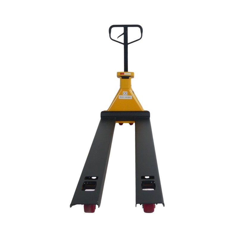 Transpaleta pesadora horquillas largas 1800 mm - Manuleva