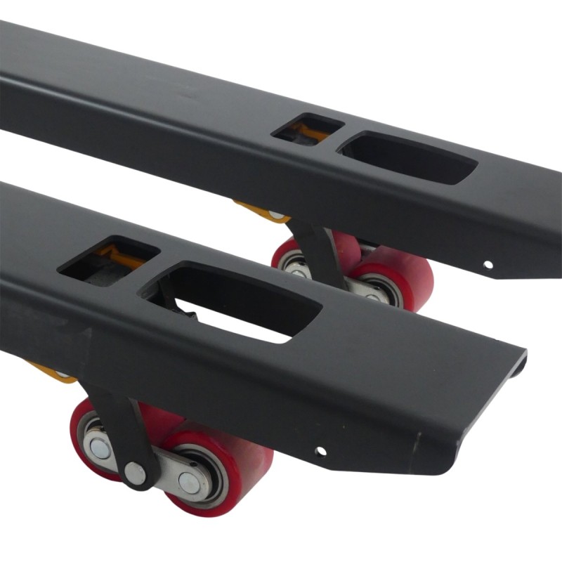 Transpaleta pesadora horquillas largas 1800 mm - Manuleva